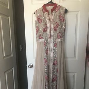 3 piece floor length new dress